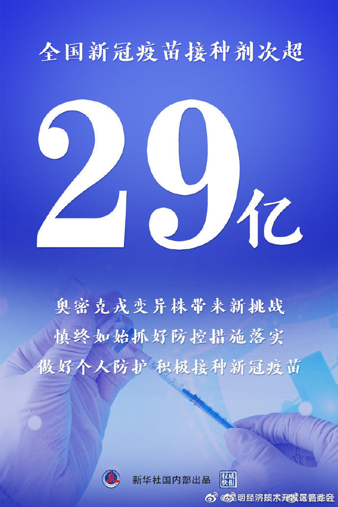 权威快报|全国新冠疫苗接种剂次超29亿