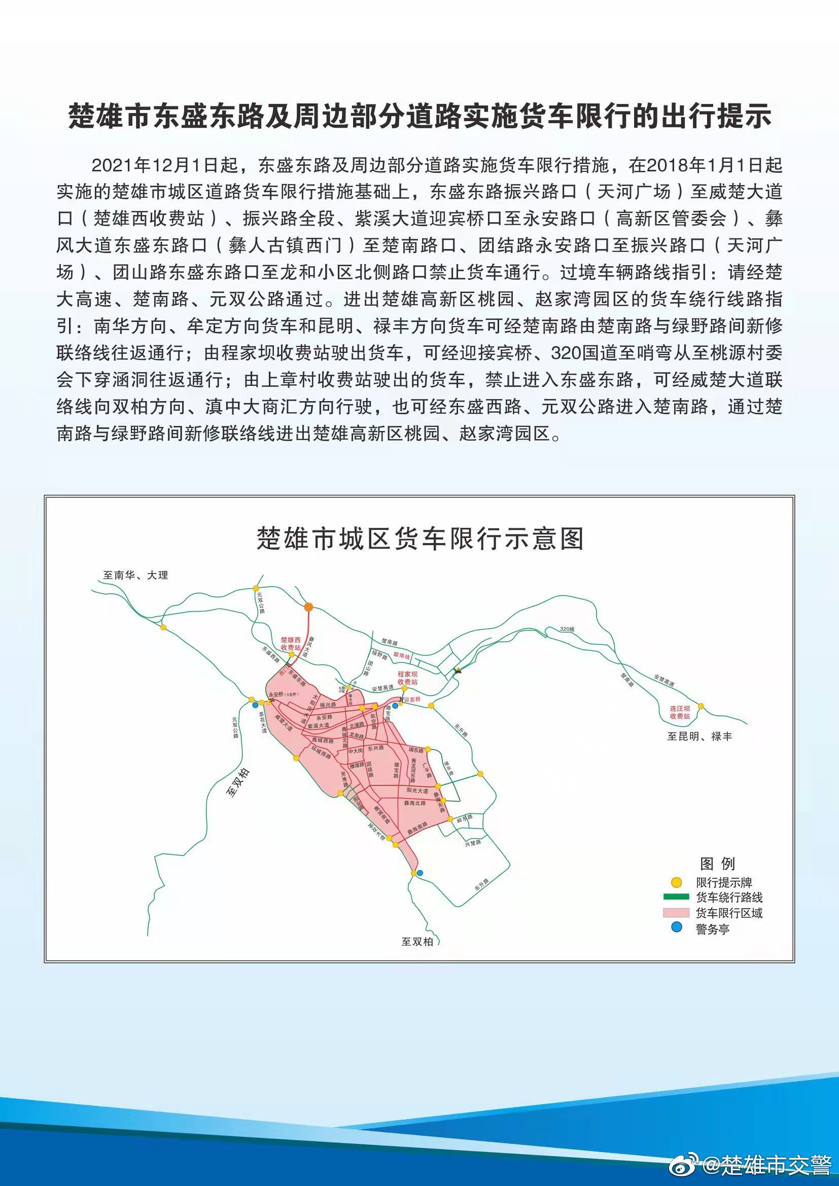 楚雄市交警微博