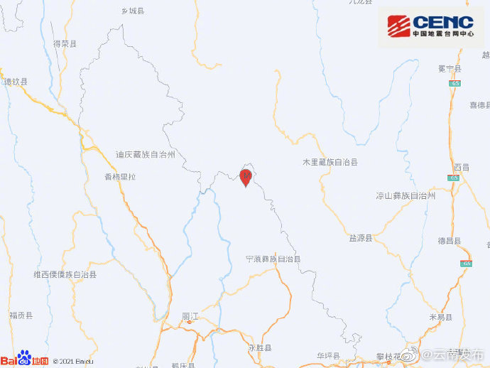 丽江宁蒗发生5.5级地震