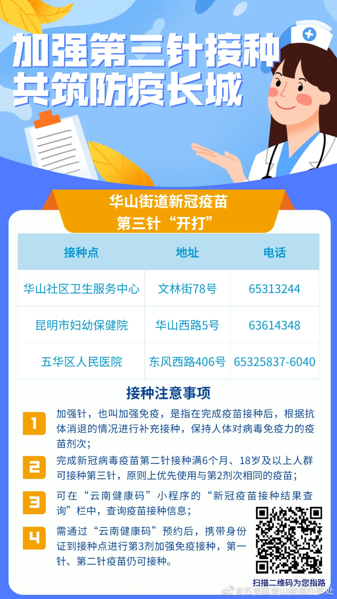 华山街道2022年1月14日疫苗接种信息