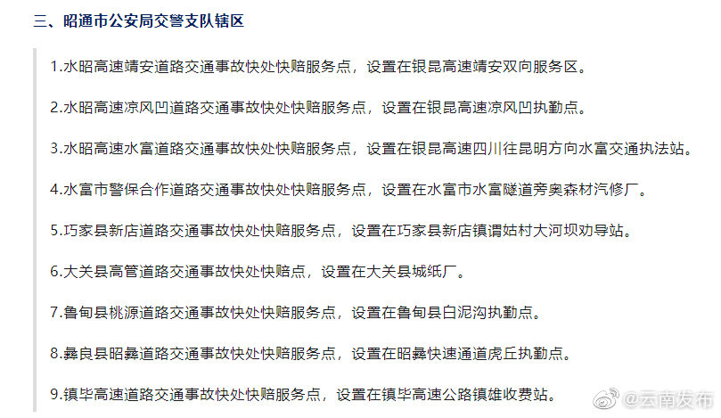 “云南发布”微博