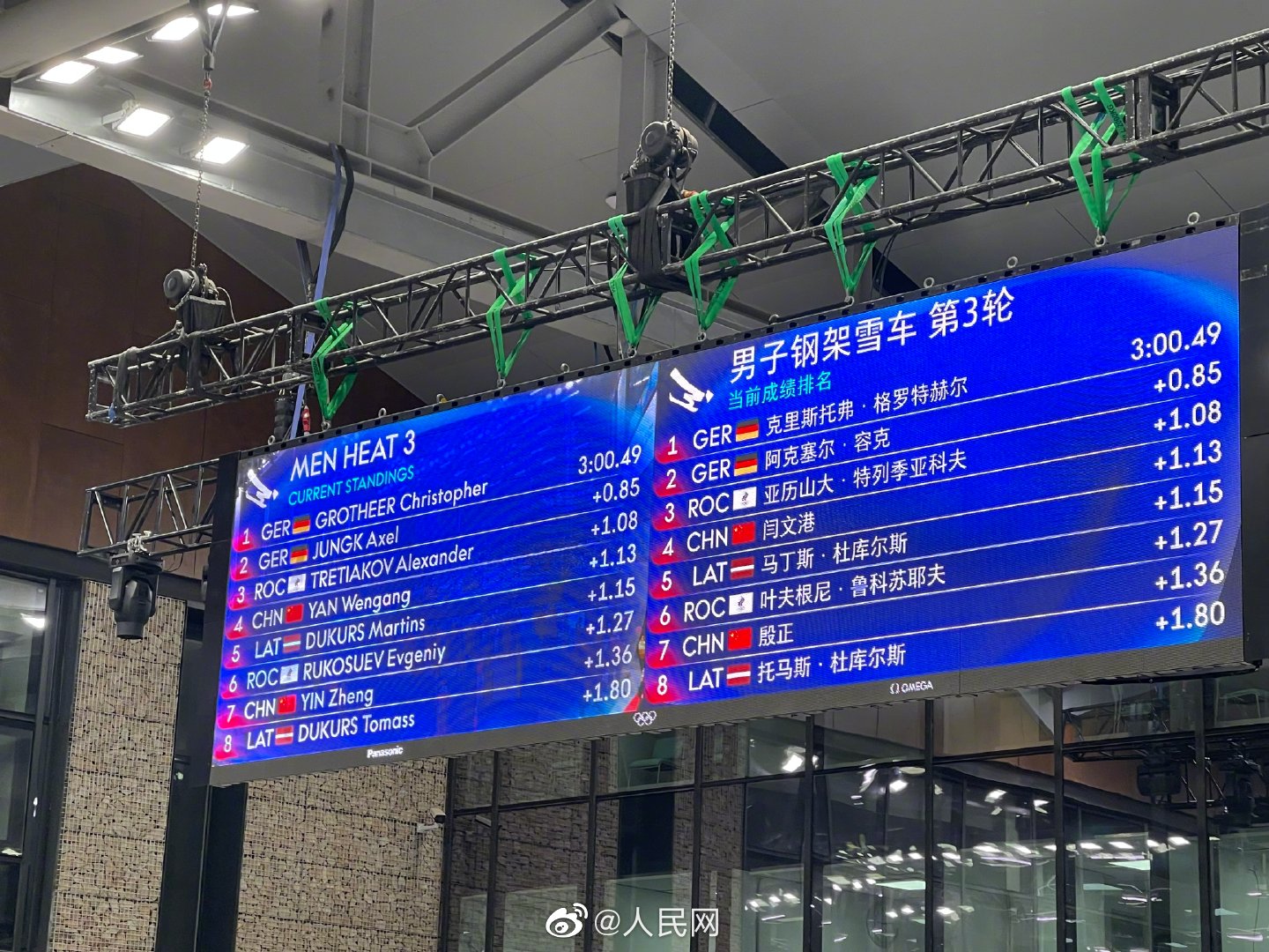 闫文港殷正晋级钢架雪车最后一轮