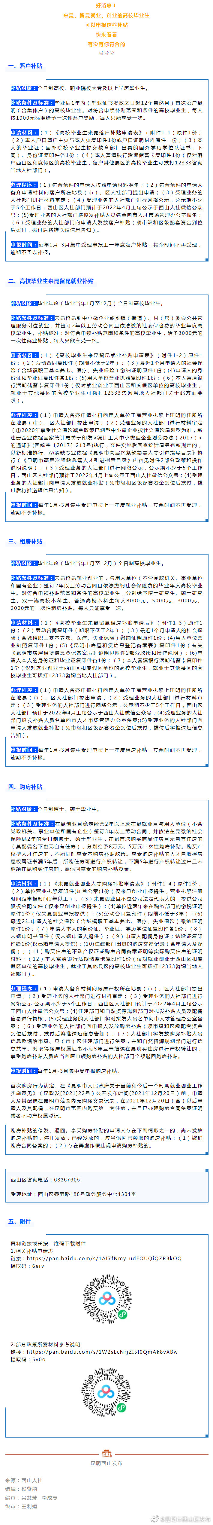 @高校毕业生们，这几项补贴你申领了吗？申领流程戳→