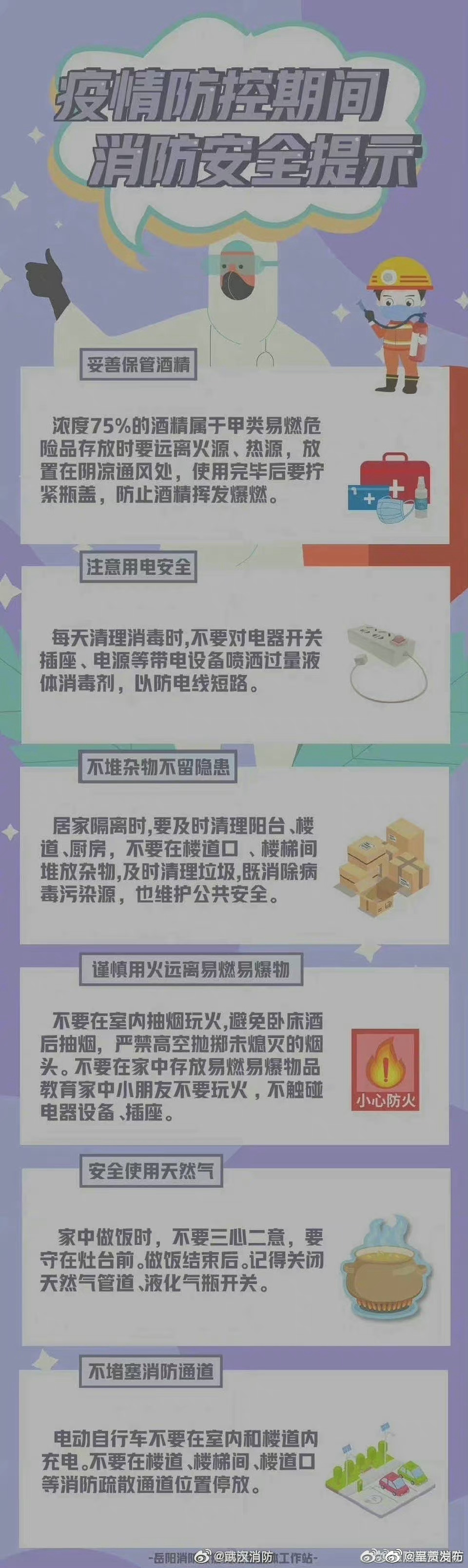 居家防疫 勿忘消防安全
