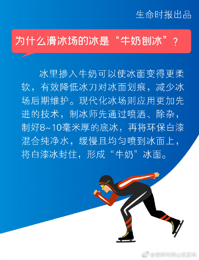 ⑪为什么滑冰场的冰是“牛奶刨冰”？