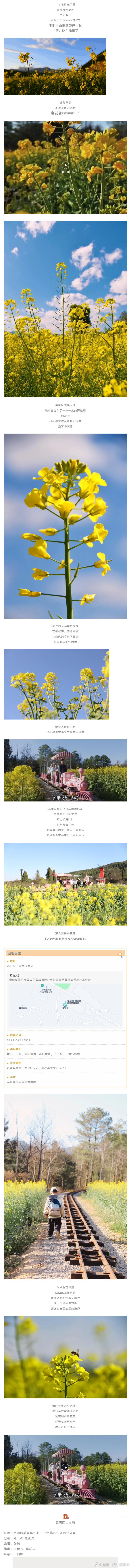 来西山赏油菜花（下）| 浪漫~搭上开往春天的小火车