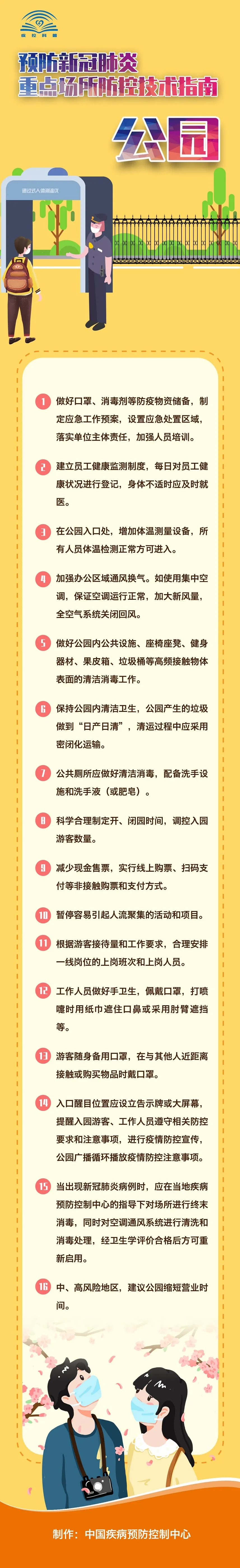 公园新冠肺炎防控技术指南