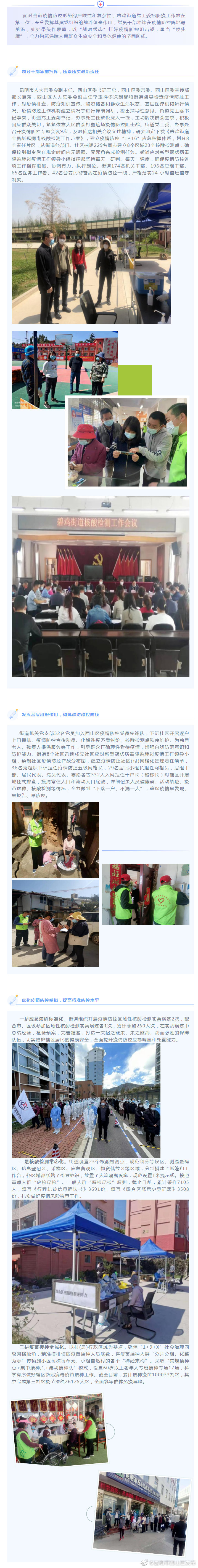 碧鸡街道“干群一条心、齐力战疫情”
