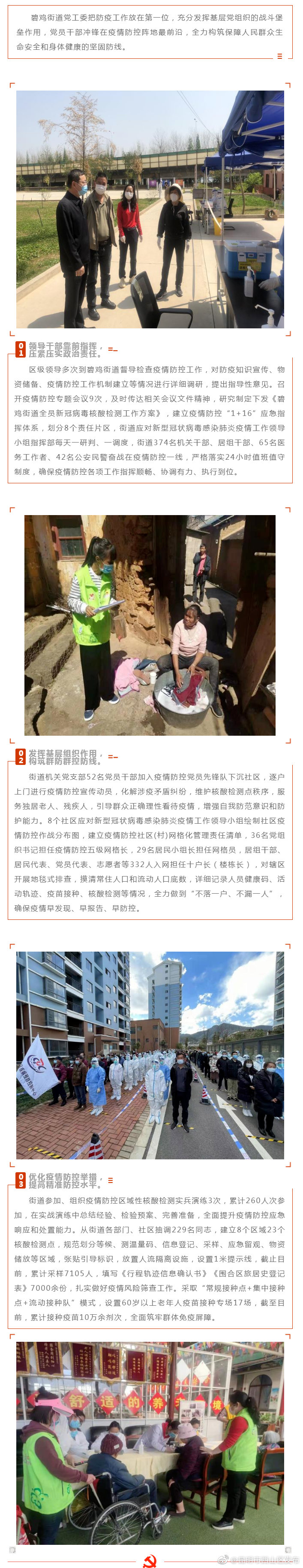 西山区碧鸡街道： 在“疫”线筑牢“红色防护墙”