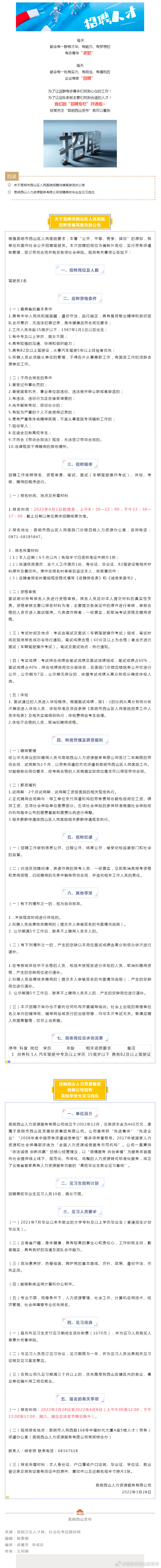 招聘 | 快看！这有两则招聘信息，正在报名...