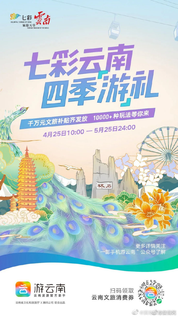 10点开抢！云南千万元文旅消费券及加油券来袭