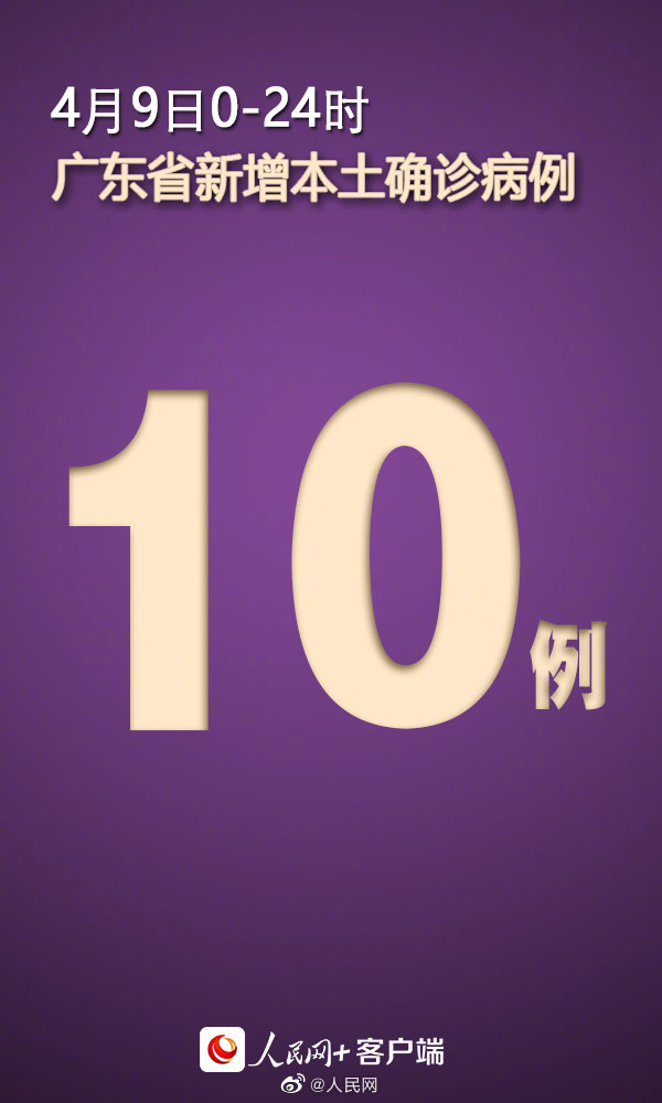 广东4月9日新增本土确诊10例