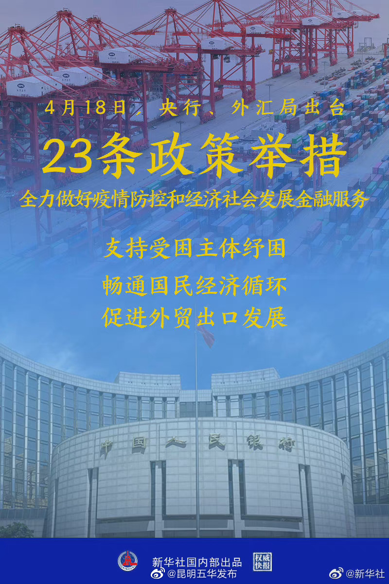 权威快报｜23条金融举措出台，加强金融服务、支持实体经济