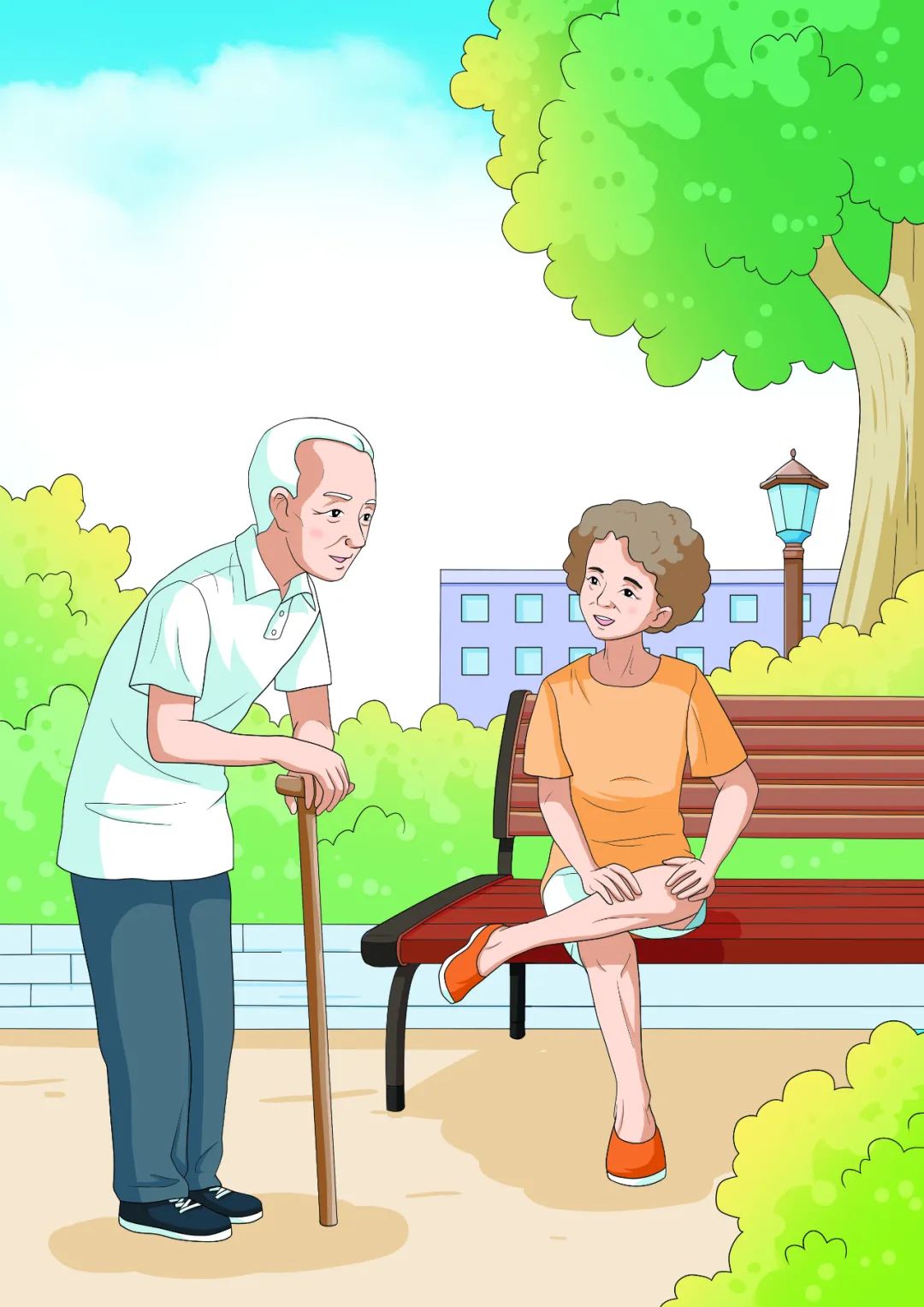 人老腿先老 防老先护膝