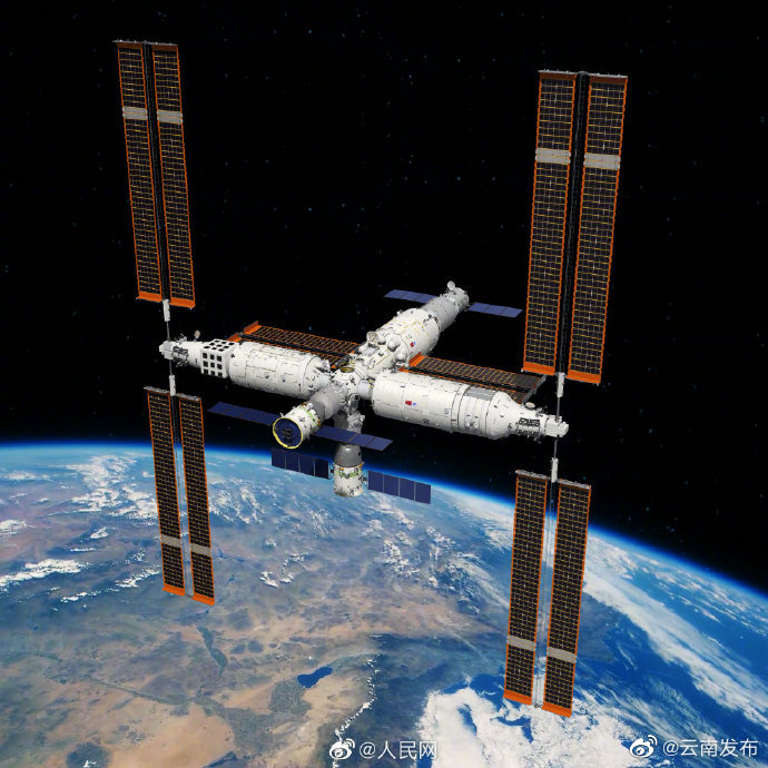 转发收藏！中国空间站超高清示意图来了 