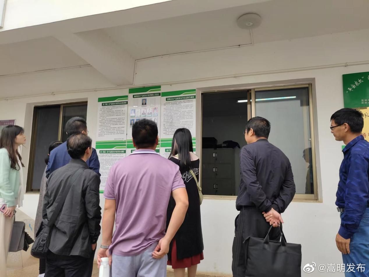 云南省农业农村厅到嵩明县杨桥街道检查农残检测工作