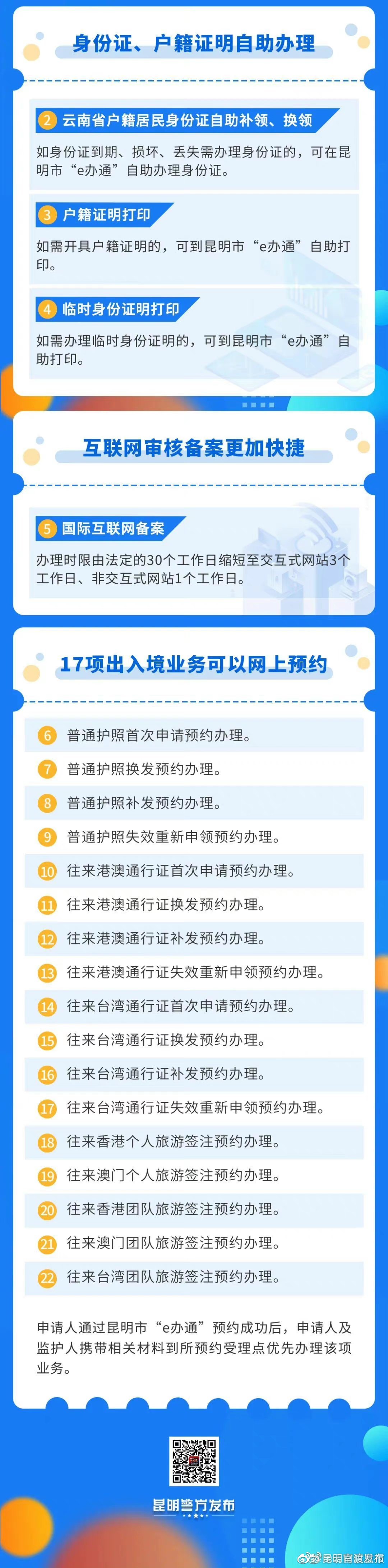 一图读懂 | 昆明公安再推出22项优化营商环境新招