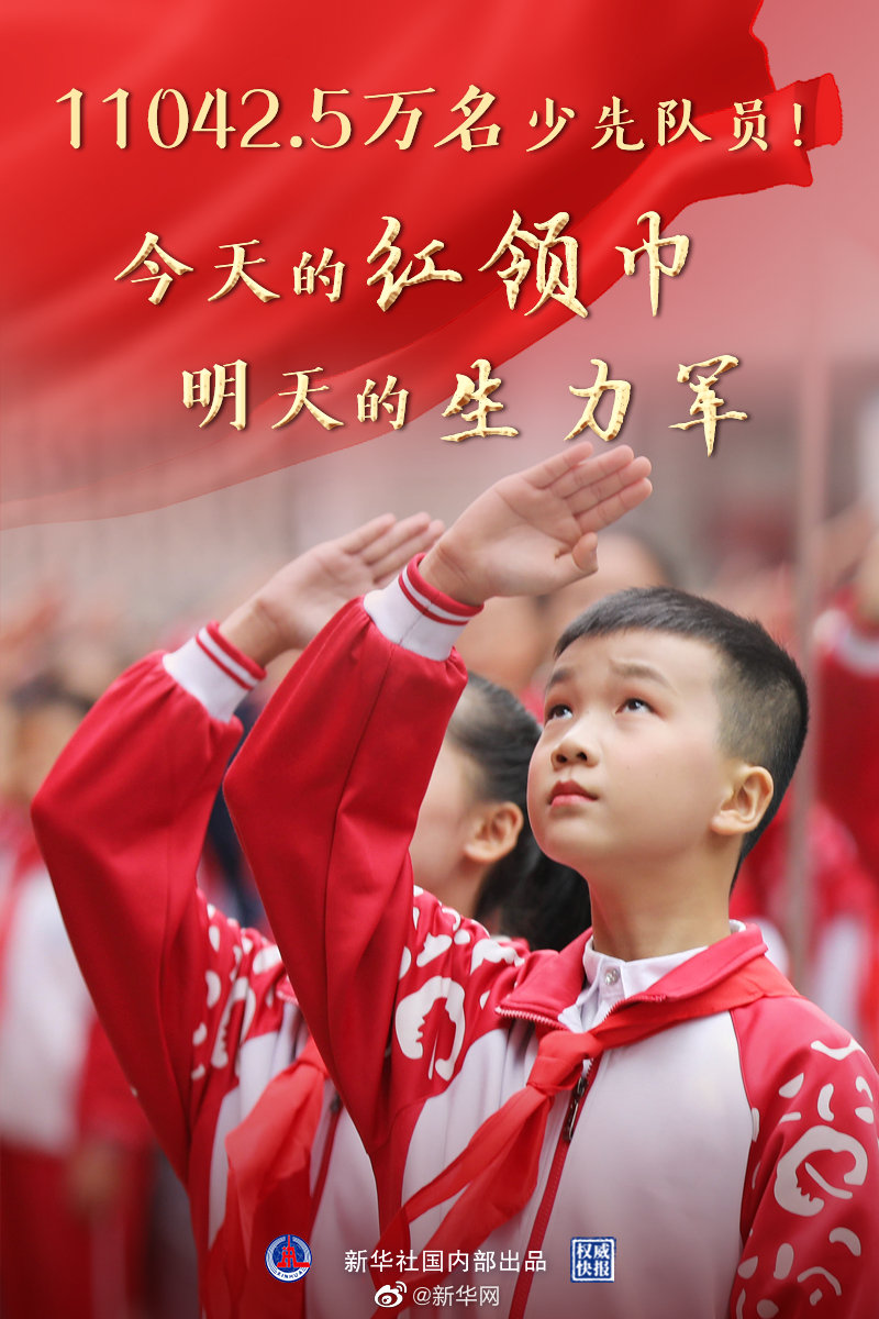 全国共有少先队员11042.5万名