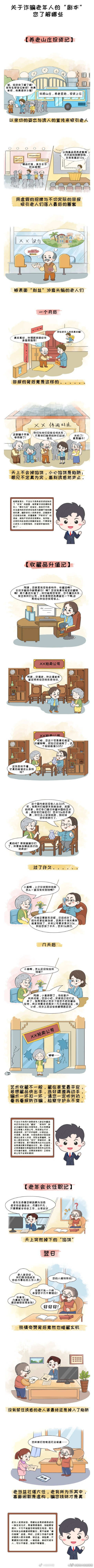 常见养老诈骗“剧本”，为了防骗，大家转起来~