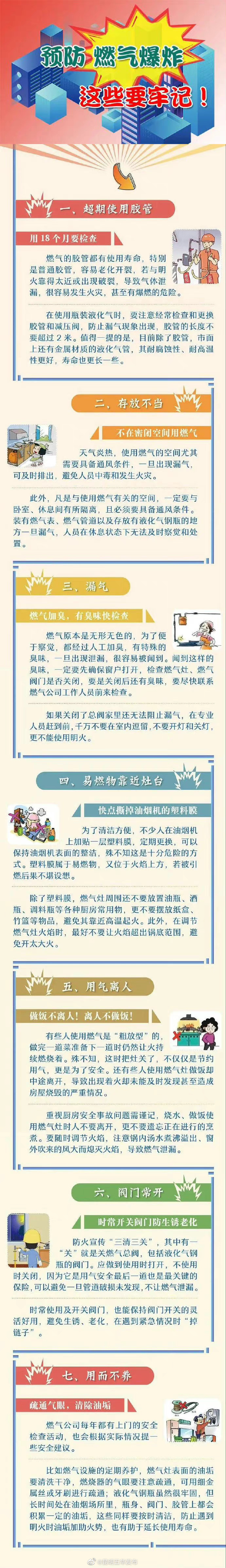 预防燃气爆炸，这些要牢记