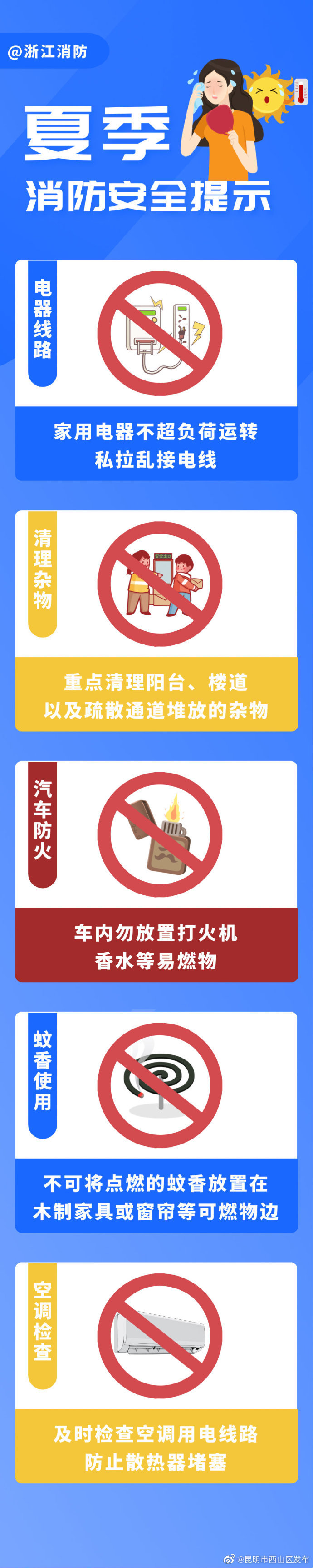 夏季消防安全提示