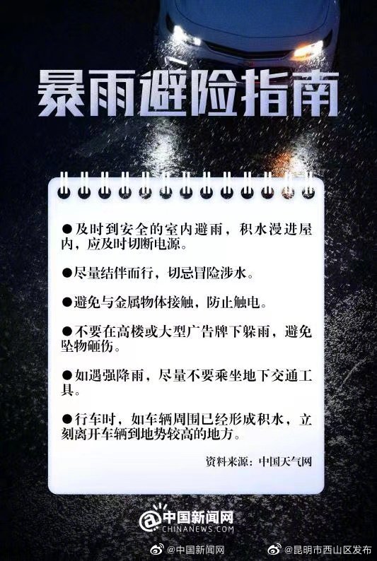 暴雨天出行如何避险