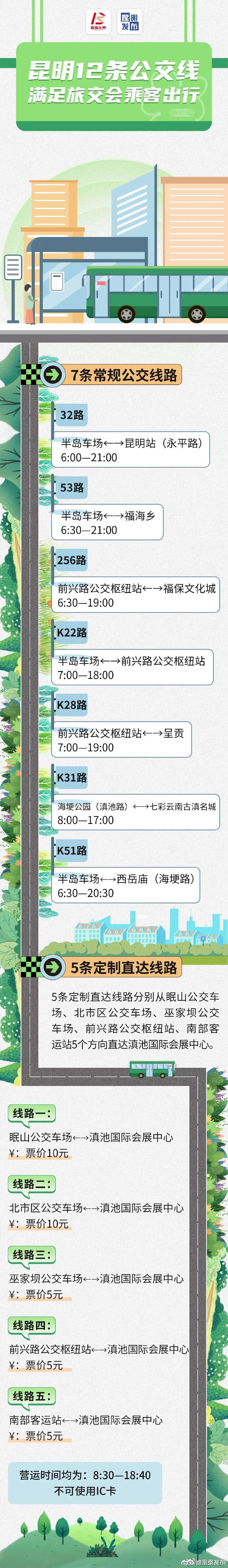 给力！昆明12条公交线满足旅交会乘客出行