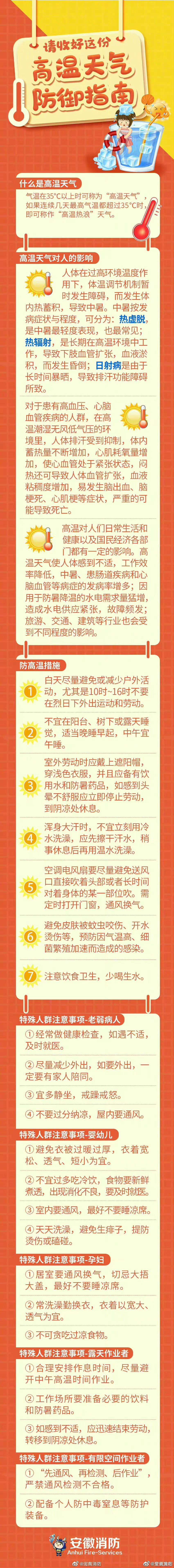 高温天气防御指南