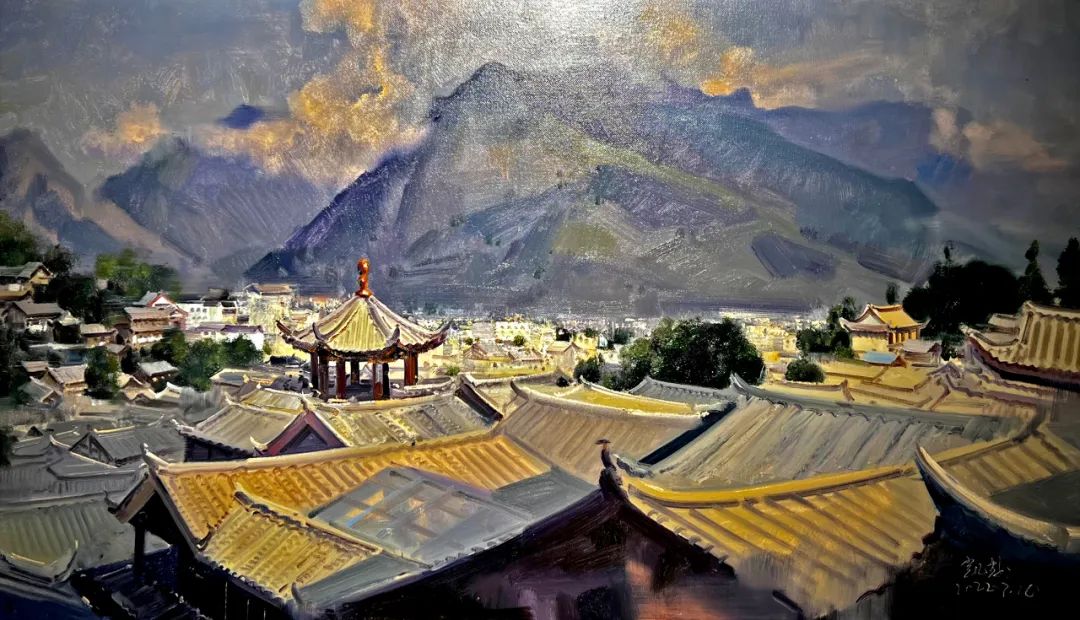 "神彩飞扬"首届丽江写生双年展作品欣赏 - 资讯频道