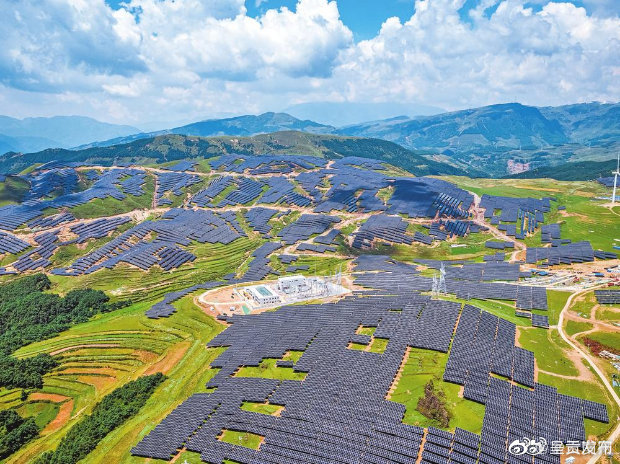 巧家海坝光伏发电项目并网发电