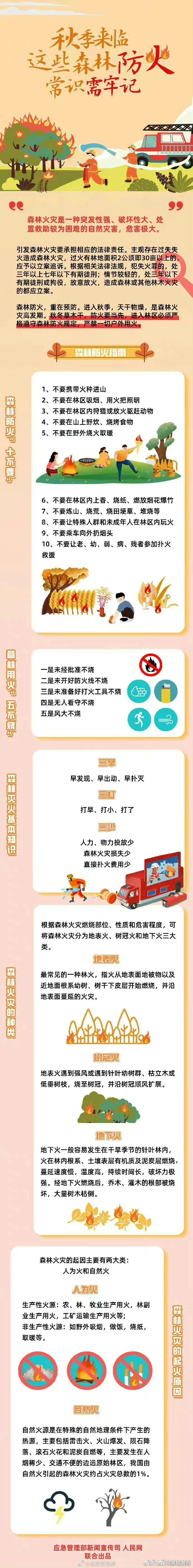三伏结束了秋季来临 这些森林防火常识需牢记