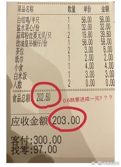 女子结账零头被四舍五入举报商家，当事人回应
