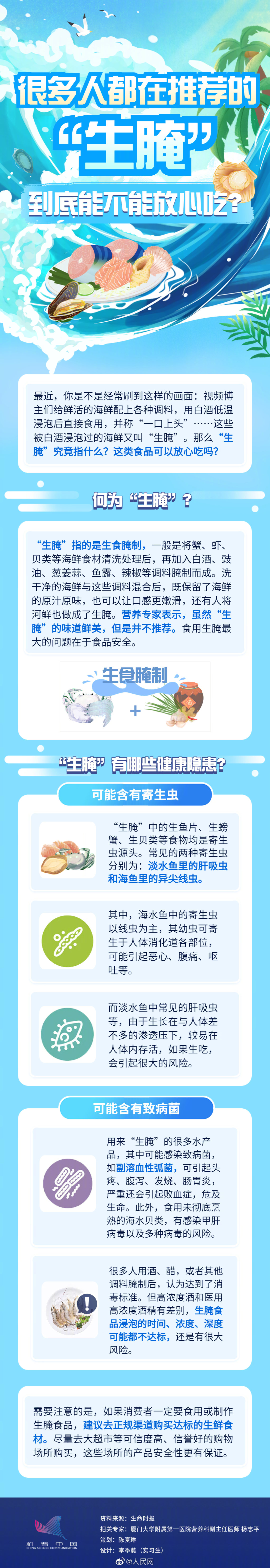 转发提醒！一口生腌会吃进去多少风险？