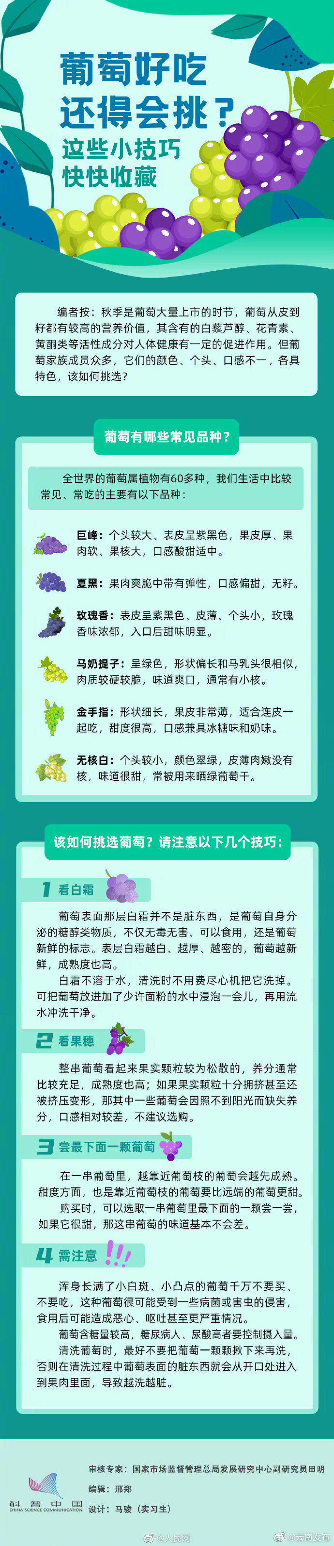 快收藏！葡萄好吃还得会挑选