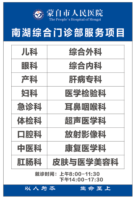 蒙自市人民医院快讯