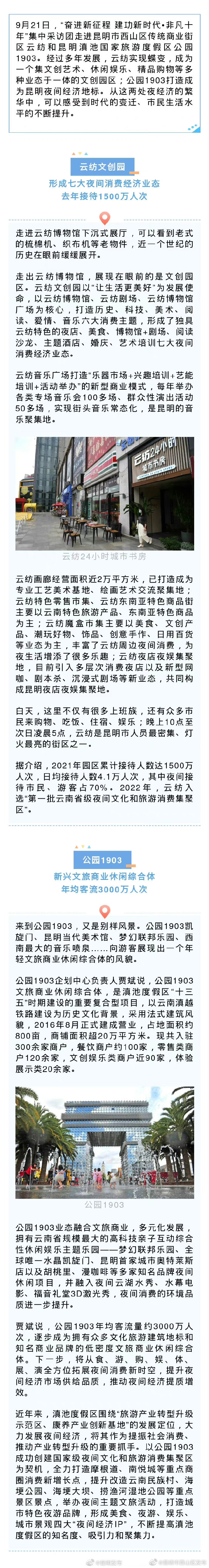 从云纺和公园1903看昆明夜经济发展