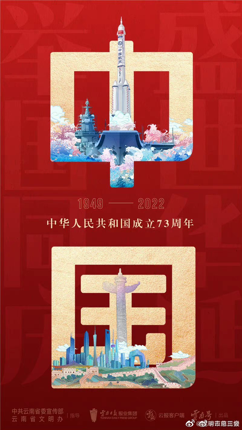 转发一起传递祝福 祝祖国母亲生日快乐
