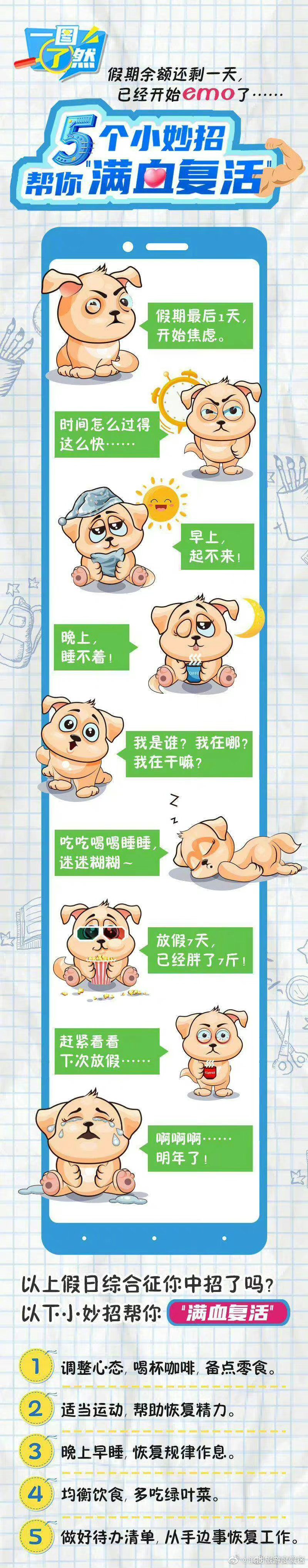 准备好明天上班了吗？5招帮你“满血复活”