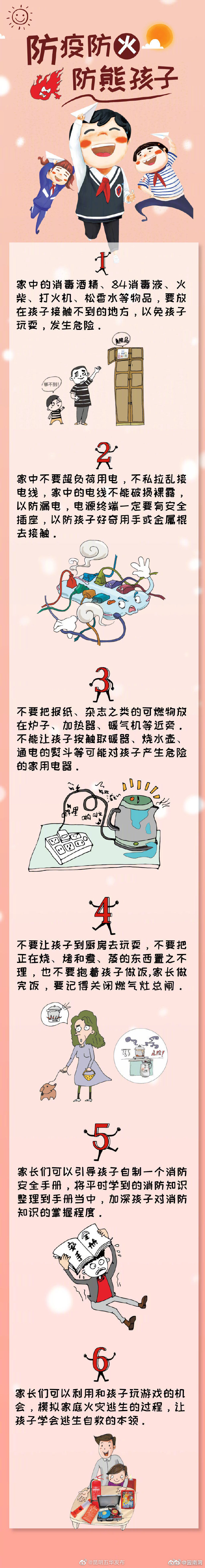转扩！儿童居家消防安全很重要