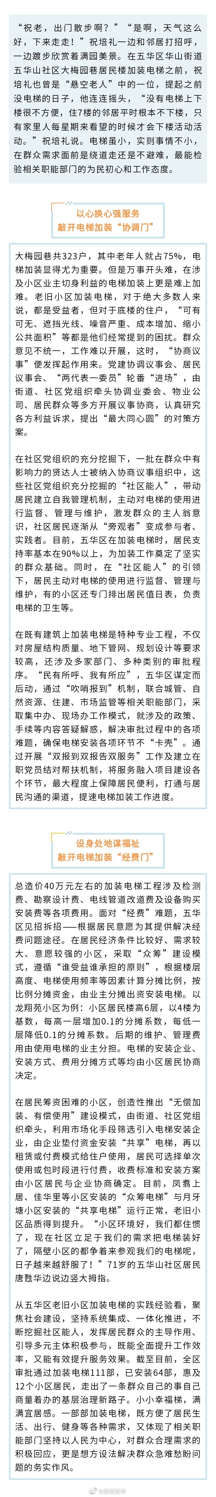 “小电梯”载着民生“大幸福”