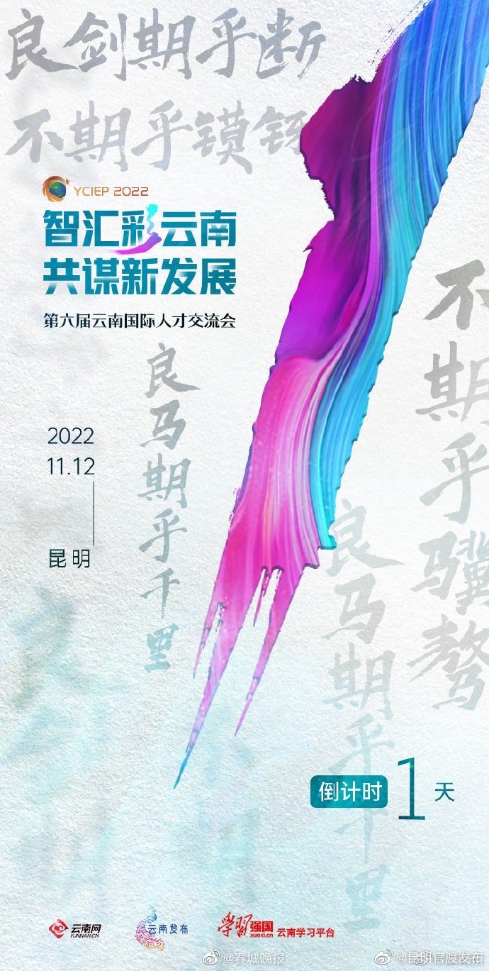 倒计时1天！济济人才，云岭大显身手