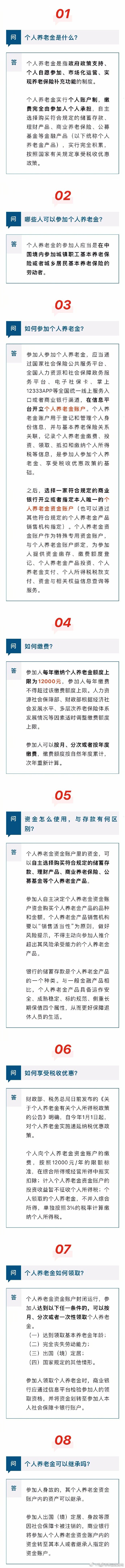 个人养老金来了！怎么参加？何时领取？8问8答，带你了解！