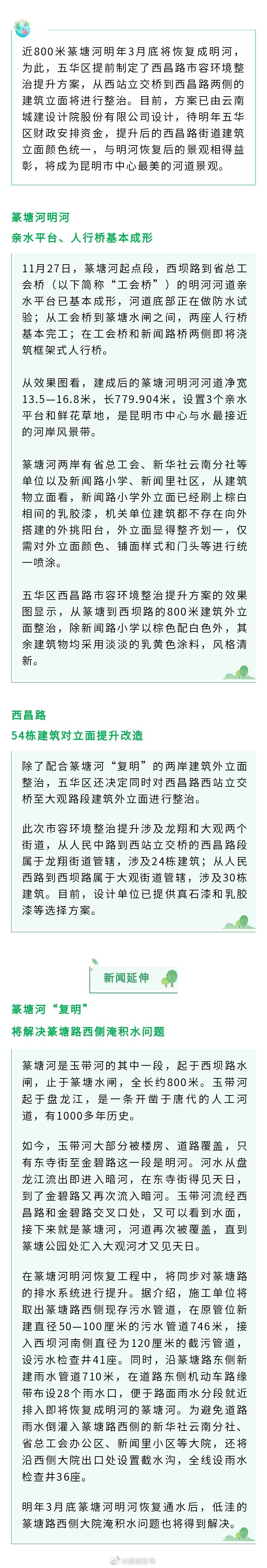 篆塘河明年3月底“复明” 西昌路同步提升市容环境