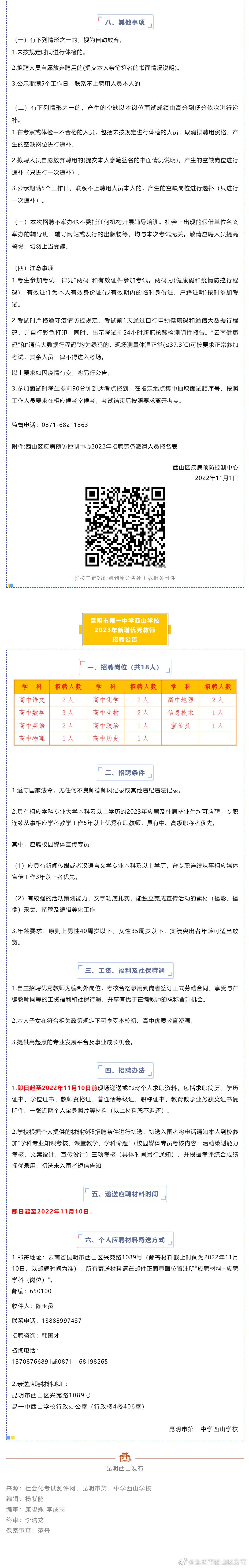 昆明市西山区发布