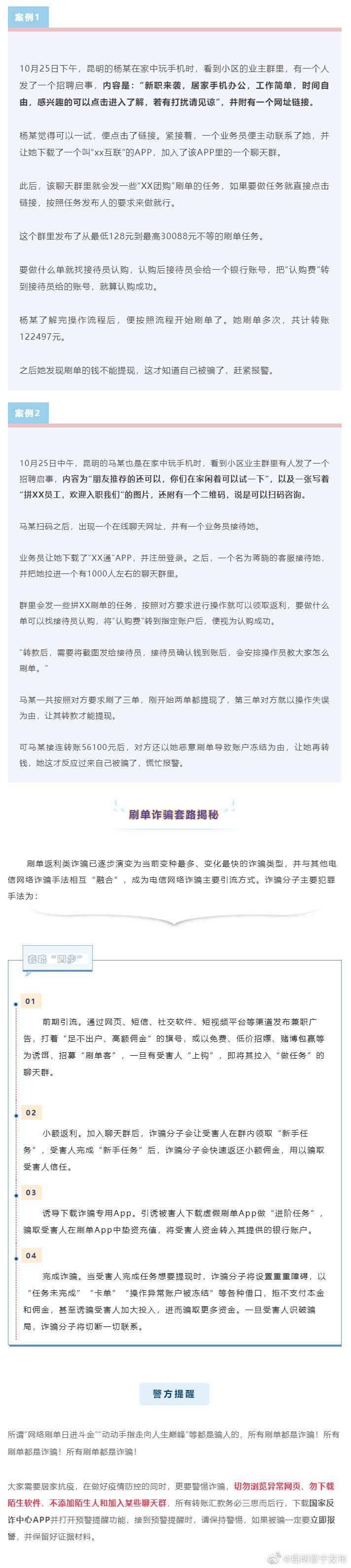 警惕！骗子已混入小区业主群，这种招聘信息不可信