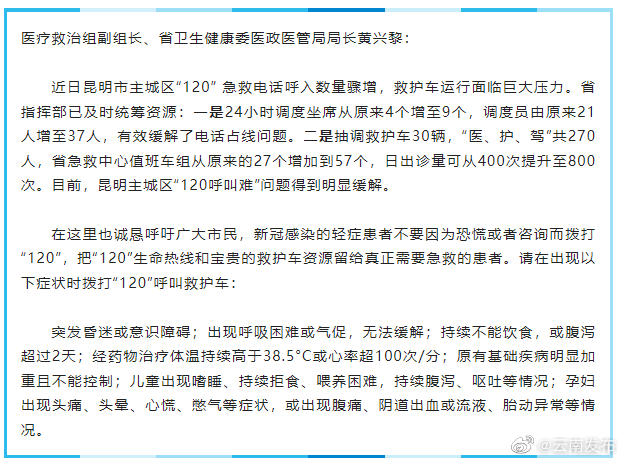 “云南发布”微博