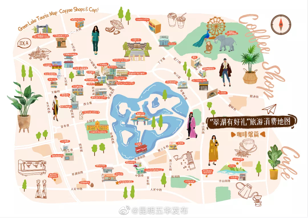 团团志愿 | 五华区青年文化志愿者带你打卡翠湖边的咖啡店