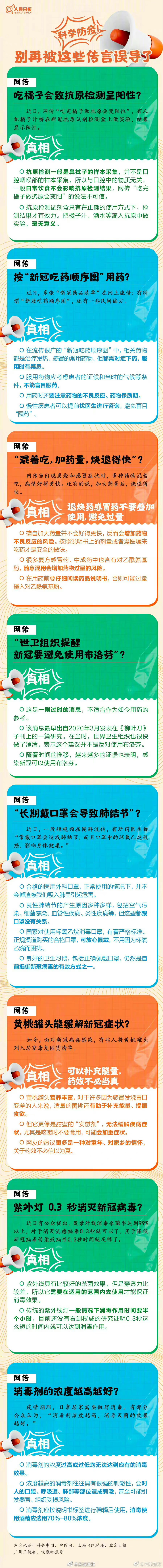 周知！这些有关防疫的传言都不可信