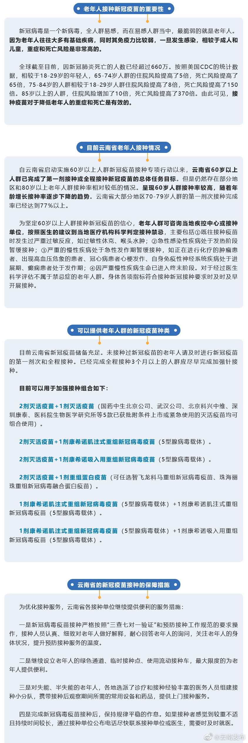 云南省疾控中心发布新冠疫苗接种最新提示