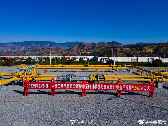 突破5亿方！楚攀管道输气量创新高